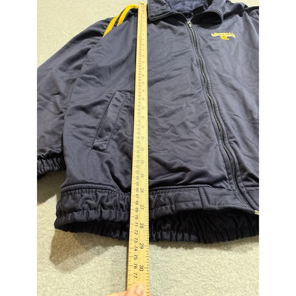 VTG Steve & Barrys Mens Size XL Blue University of Michigan Track Jacket